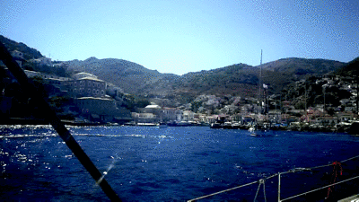 八天七晚希腊爱琴海小众岛屿帆船跳岛旅行,甲板和海岸